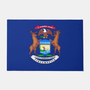 Michigan State Flag Design Fußmatte