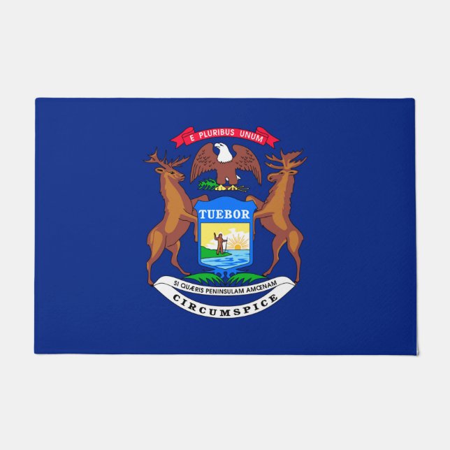 Michigan State Flag Design Fußmatte (Vorderseite)
