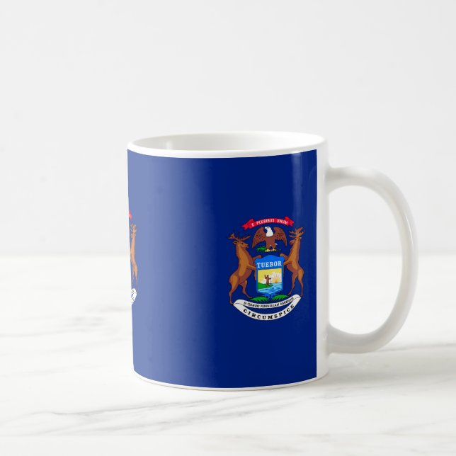 Michigan State Flag Design Kaffeetasse (Rechts)