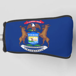 Michigan State Flag Golf Head Cover Golf Headcover