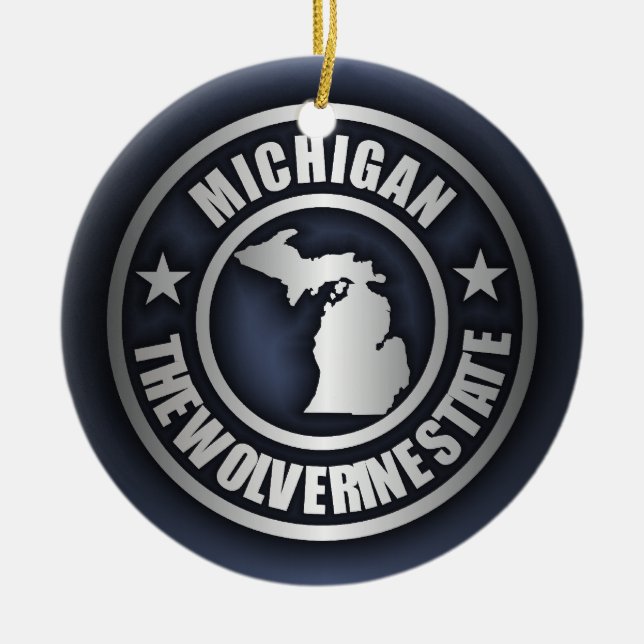 "Michigan Steel" Dekorative Ornamente (blau) (Vorne)