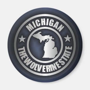 "Michigan Steel"-Magnete (blau) Magnet