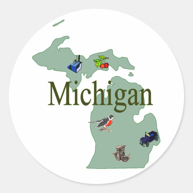 Michigan Sticker (Vorderseite)