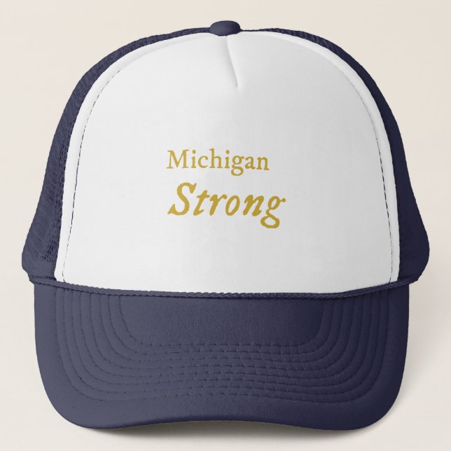 Michigan Strong Truckerkappe (Vorderseite)