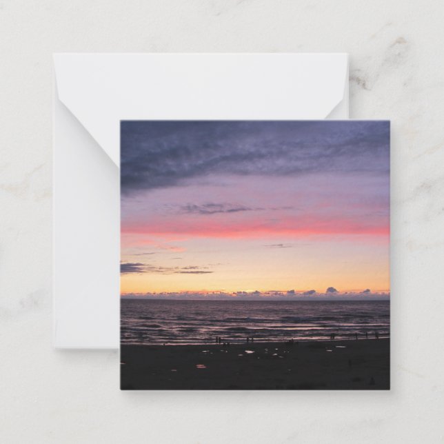 Michigan Sunset Flat Note Card Mitteilungskarte (Vorderseite)