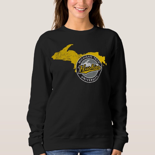 Michigan Tech Huskies Staatsform Sweatshirt (Vorderseite)