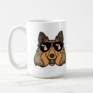 Michigan Theme tasse à café - Sheltie Sheepdog