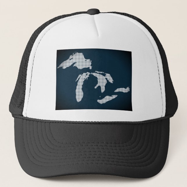Michigan und die Great Lakes Truckerkappe (Vorderseite)