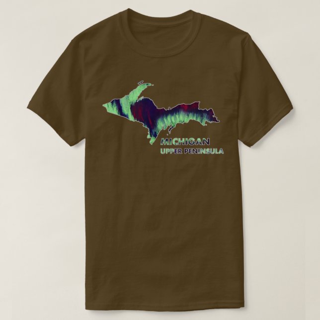 Michigan UP Northern Lights T-Shirt (Design vorne)