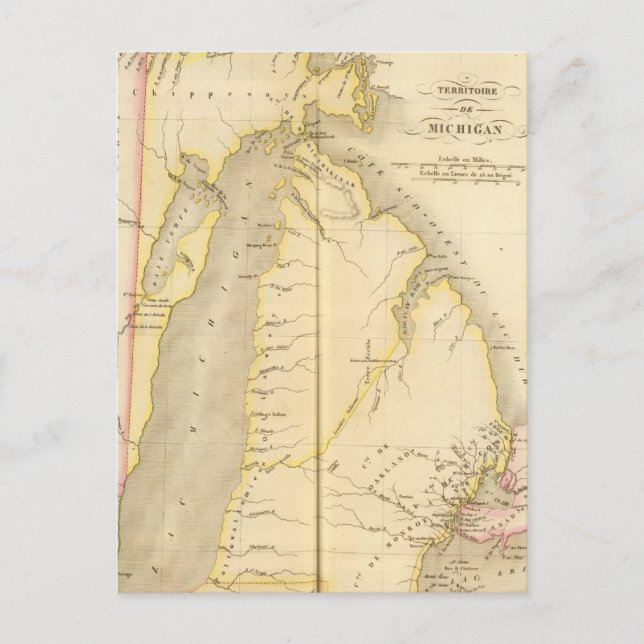 Michigan US Postkarte (Vorderseite)