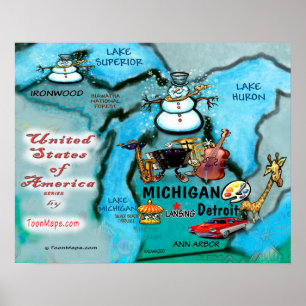 Michigan USA Poster