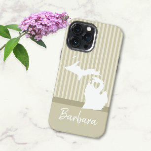 Michigan USA Staatenkarte Benutzerdefinierter Nam iPhone 13 Pro Max Hülle