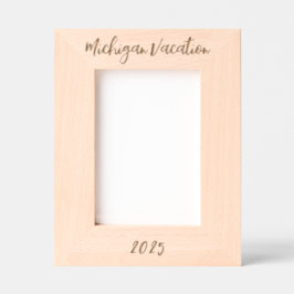 Michigan Vacation - Laser Etched Frame Geätzte Rahmen
