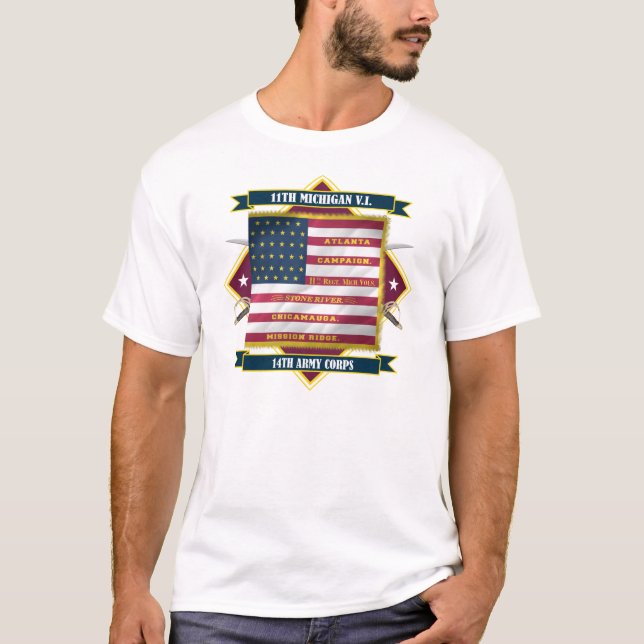 Michigan Volunteer Infantry T-Shirt (Vorderseite)