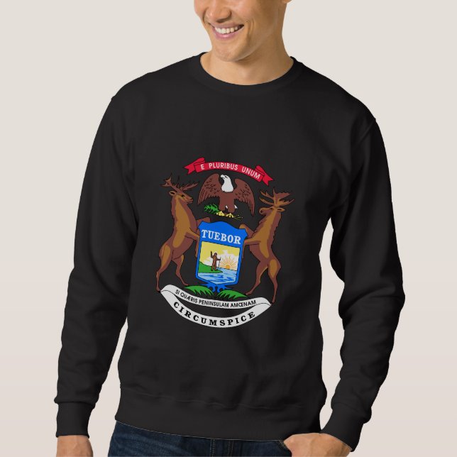 Michigan Wappen Sweatshirt (Vorderseite)