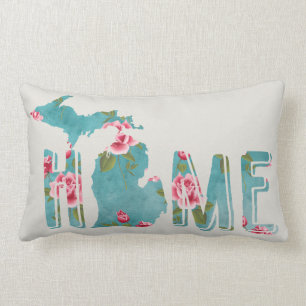 Michigan Watercolor   Shabby Rose   HOME Lendenkissen