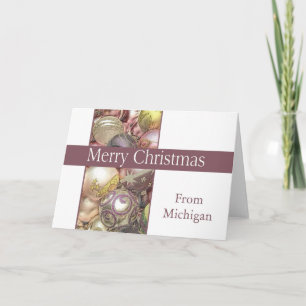 Michigan Weihnachtskarte, Staat spezifisch Feiertagskarte