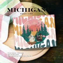Michigan Wilderness Retreat Postkarte