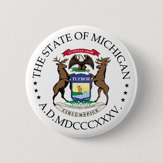 Michigan-Zeichen Button