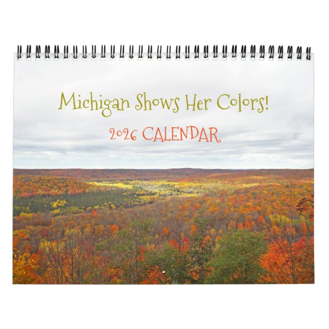 "MICHIGAN ZEIGT IHRE HERBSTFARBEN" 2026 KALENDER (Titelbild)