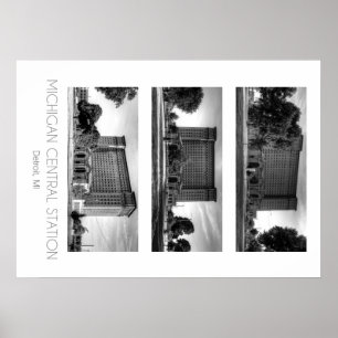 Michigan-ZentralBahnstation Poster