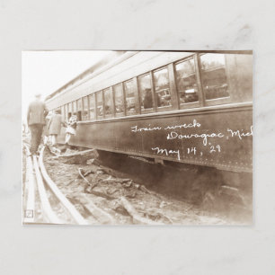 Michigan-Zugunglück Postkarte