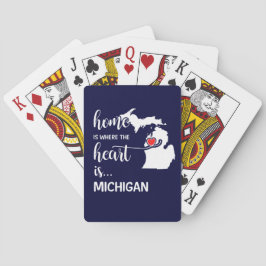 Michigan Zuhause ist das Herz Spielkarten