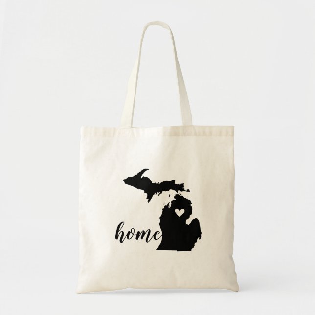 Michigan Zuhause Staat Tote Bag Tragetasche (Vorne)