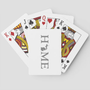 Michigan-Zuhause-Staats-Wort-Kunst Spielkarten