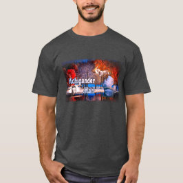 Michigander Mann-Fall-Schnee T-Shirt
