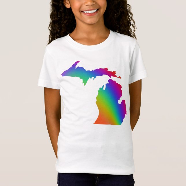 Michigander | Regenbogen | Liebe ist Liebe T-Shirt (Vorderseite)