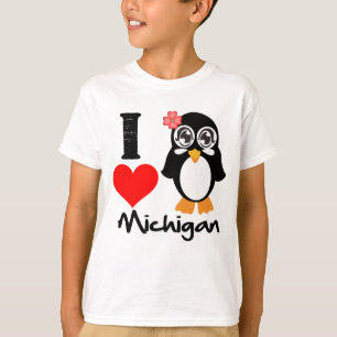 MichiganPenguin - i-Liebe Michigan T-Shirt