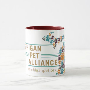 Michigan's Paw Prints Coffee Tasse