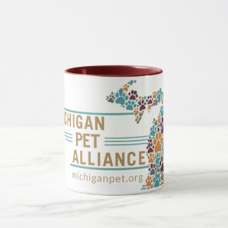 Michigan's Paw Prints Coffee Tasse