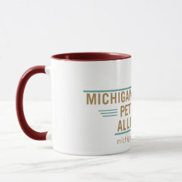 Michigan's Paw Prints Coffee Tasse