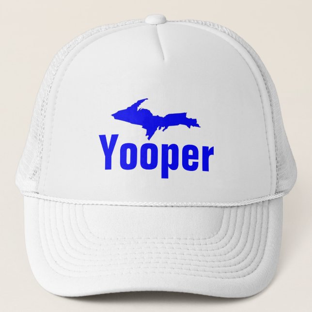 MICHIGANS U.P. ~ YOOPER oberer Halbinsel HUT Truckerkappe (Vorderseite)