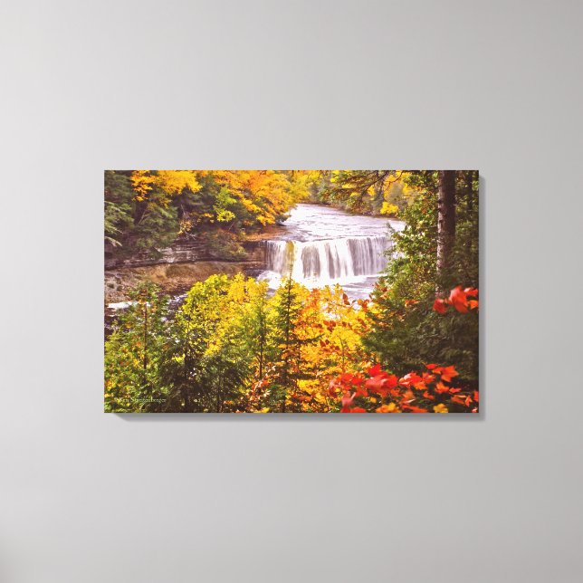 Michigan's Upper Peninsula/Tahquamenon Falls Leinwanddruck (Vorderseite)