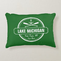Michigansee, kundenspezifische Stadt, Name, Anker,