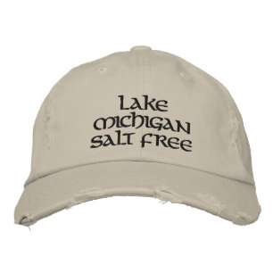 Michigansee-Salz frei Bestickte Kappe