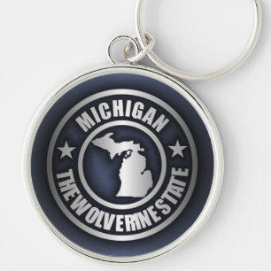 "Michiganstahl" Schlüsselanhänger (blau)
