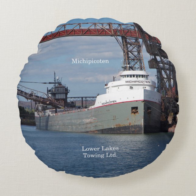 Michipicoten Essar Rundkissen Rundes Kissen (Vorderseite)