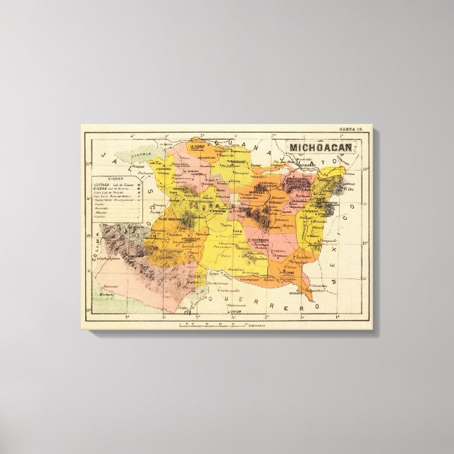 Michoacan, Mexiko 2 Leinwanddruck (Vorderseite)