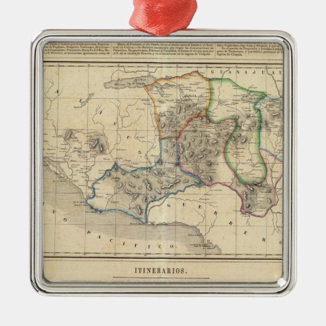 Michoacan, Mexiko 2 Silbernes Ornament (Vorne)