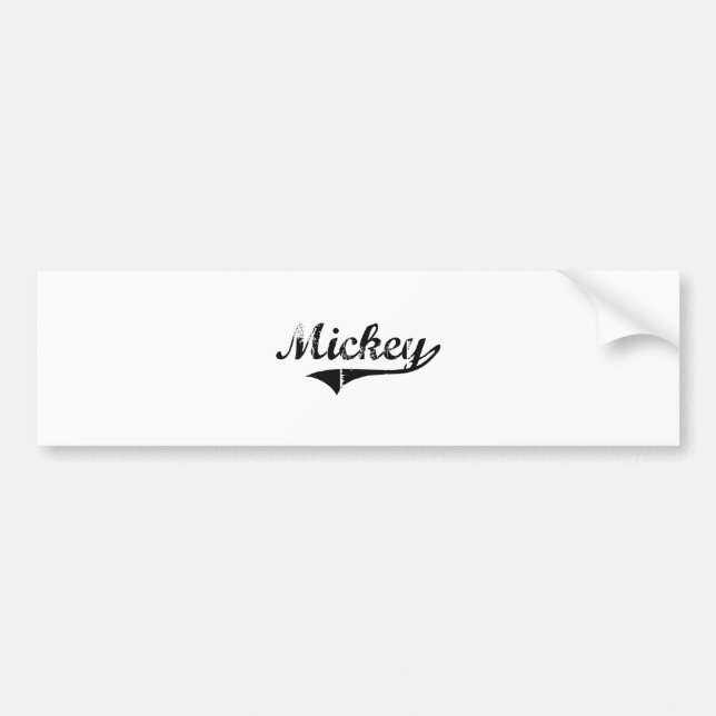 Mickey klassischer Art-Name Autoaufkleber (Vorne)
