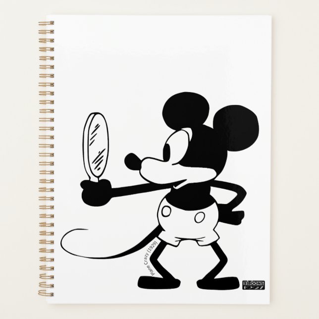 Mickey - Looking in the Mirror (Plane Crazy 1929) Planer (Vorderseite)
