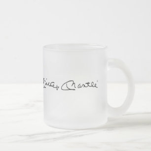 Mickey Mantle® mattierte GlasTasse Mattglastasse