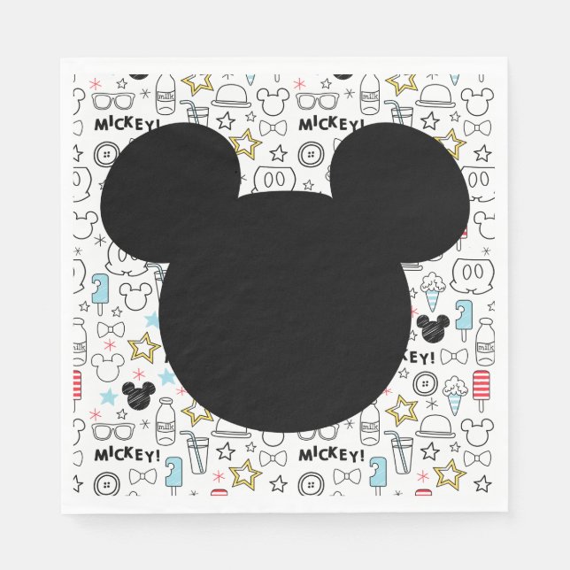 Mickey Mouse Fun Birthday party napkin Serviette (Vorderseite)