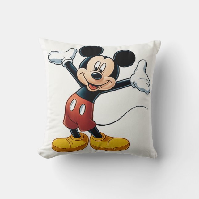 Mickey Mouse Pumpkin Character - Halloween-Cartoon Kissen (Vorderseite)