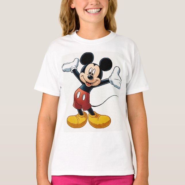 Mickey Mouse Pumpkin Character – Halloween Cartoon T-Shirt (Vorderseite)
