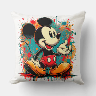 Mickey Mouse Vintage-Kunst Kissen